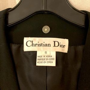Women’s Black Christian Dior Pant Suit from the late 80’s. Beautiful condition.